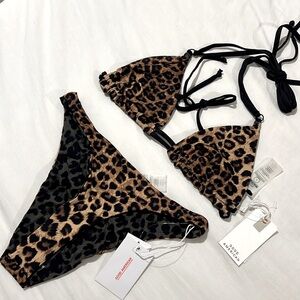 Good American Leopard Bikini
